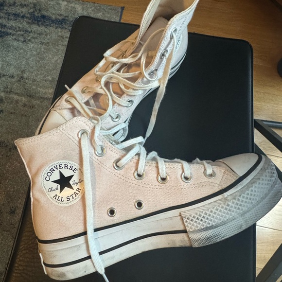 Womens Converse Chuck Taylor All Star Lift Hi Sneaker - Donut Glaze Size 7 - Picture 7 of 7